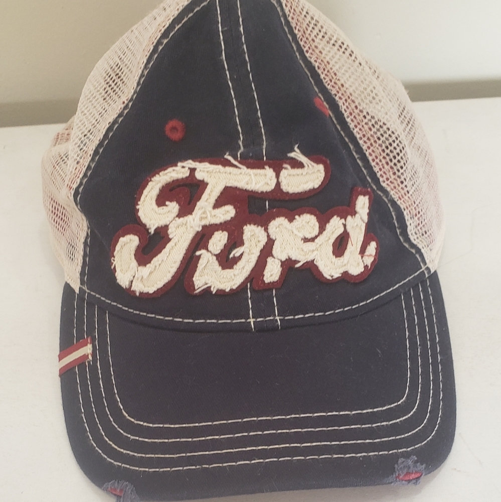 Distressed Ford hat